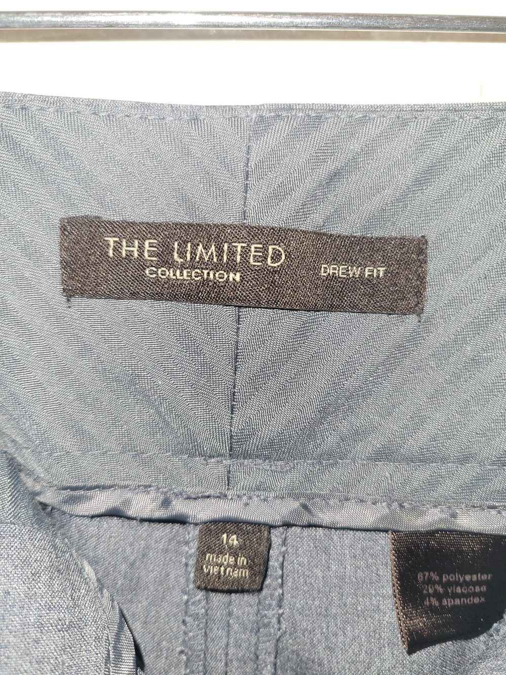 The Limited Drew Fit Gray Career Dress Pants Size 14 Stretch Trouser - Picture 2 of 8